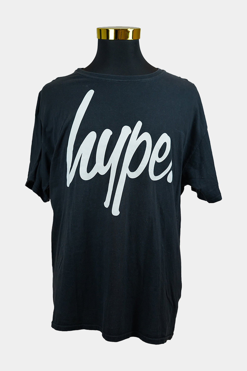 HYPE Black Crew Neck Tee