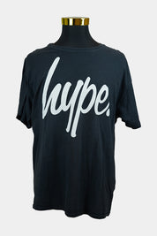 HYPE Black Crew Neck Tee