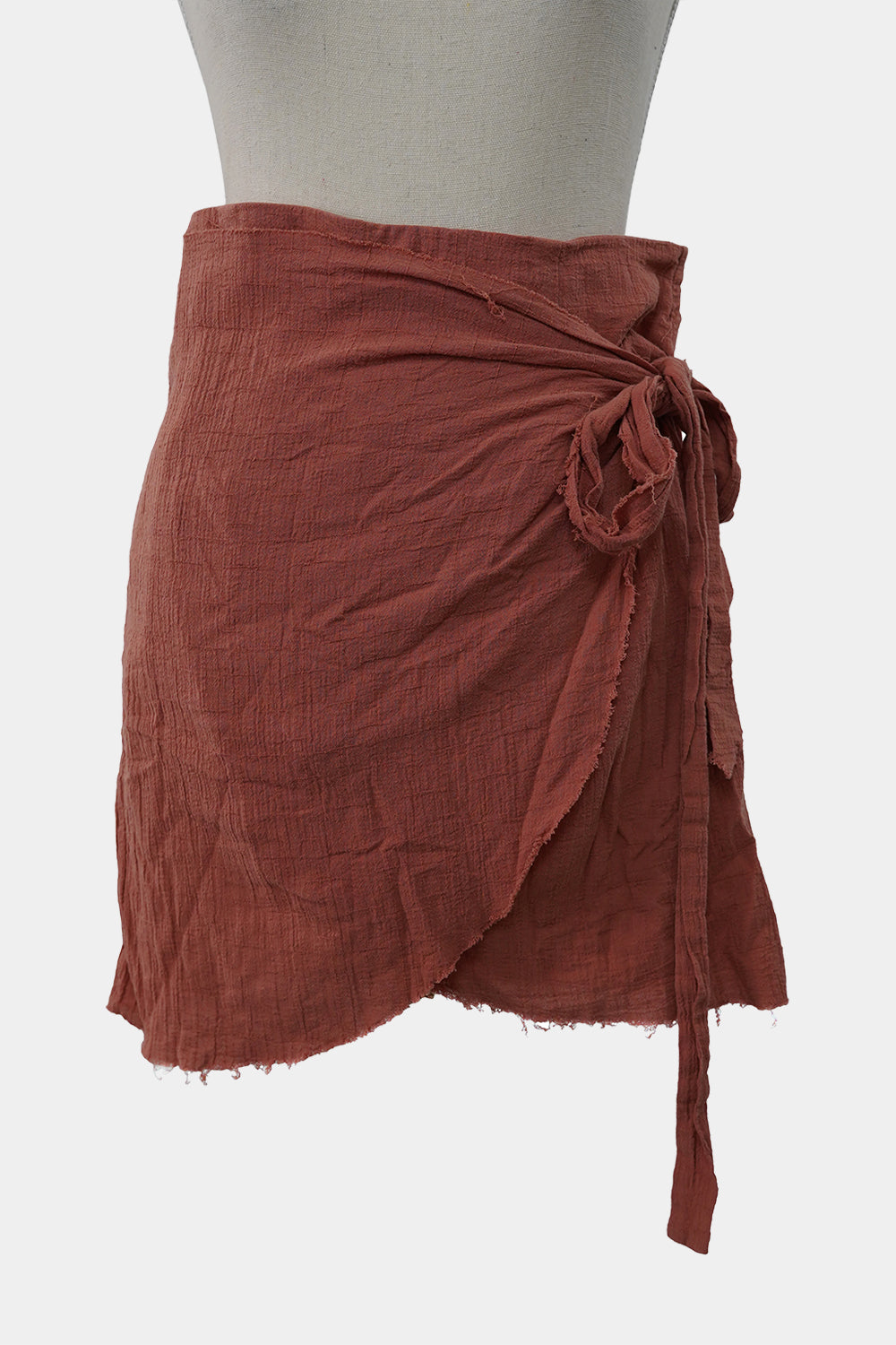GHANDA Burnt Pink Mini Skirt