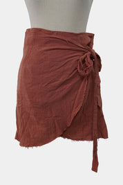 GHANDA Burnt Pink Mini Skirt