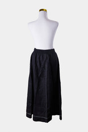 AJE Black Linen Skirt