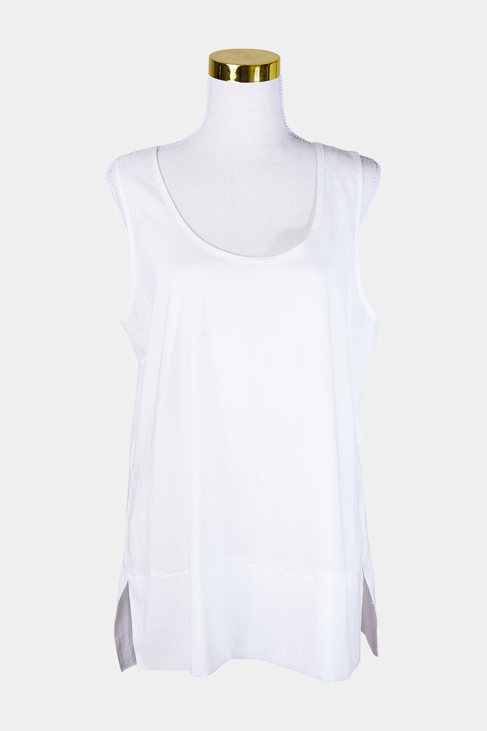 Sable Melbourne White Long Loose Tank