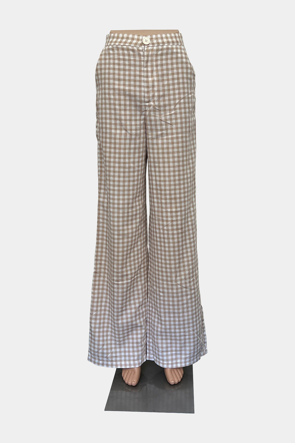 SUBTITLED White & Light Brown  Pants