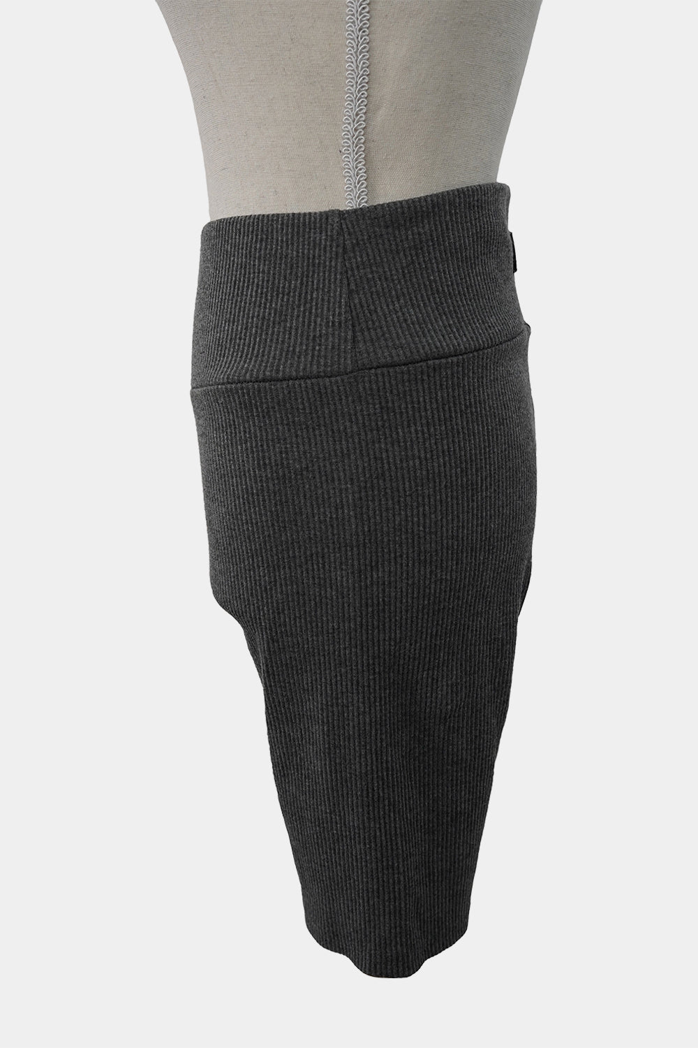 EXIE Grey Ribbed Bike Shorts