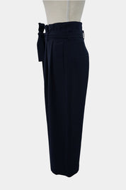 COS Navy Pleated Culottes