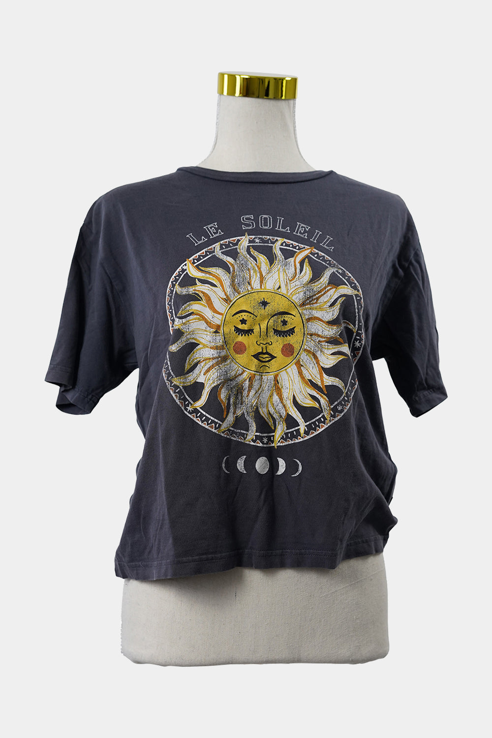 GHANDA Navy Le Soleil Sun T-Shirt