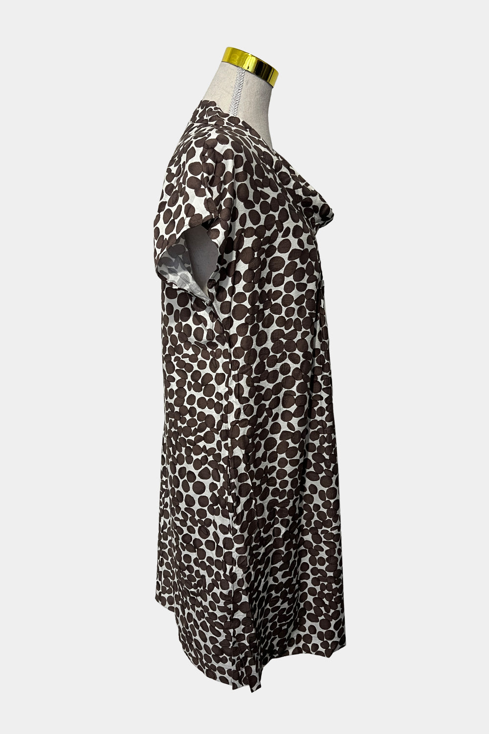 Gordon Smith Brown and White Dress