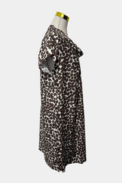 Gordon Smith Brown and White Dress