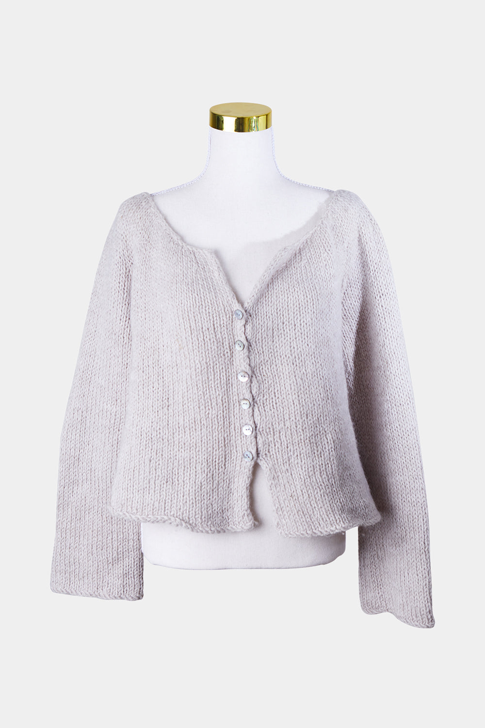 FLANNEL Light Grey Cardigan