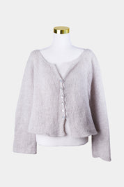 FLANNEL Light Grey Cardigan