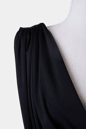 Pia Lady Percy Black Cowl Neck Gown