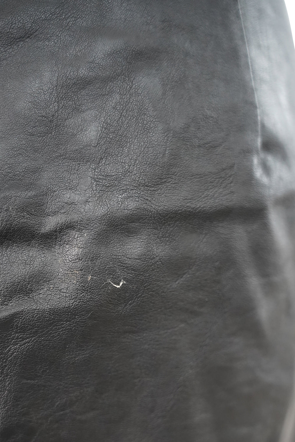AVA Black Faux Leather Mini Skirt