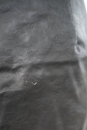 AVA Black Faux Leather Mini Skirt