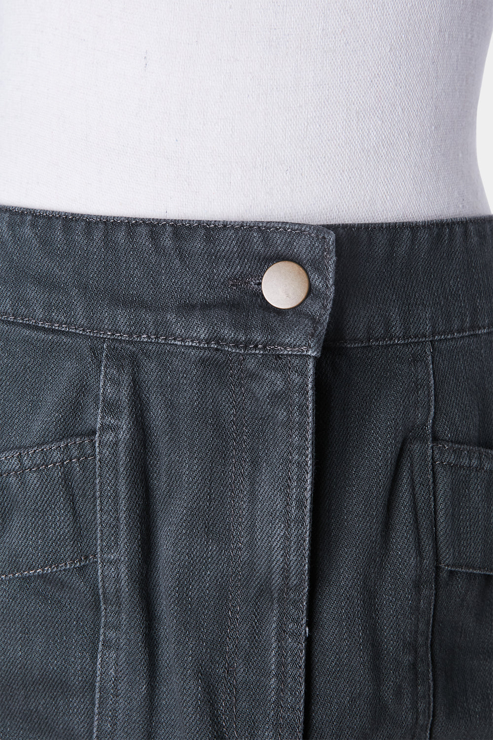 H And M Khaki Denim Skirt