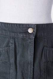 H And M Khaki Denim Skirt