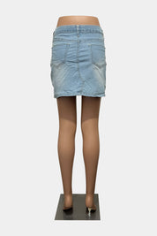 BOOHOO Denim Mini Skirt