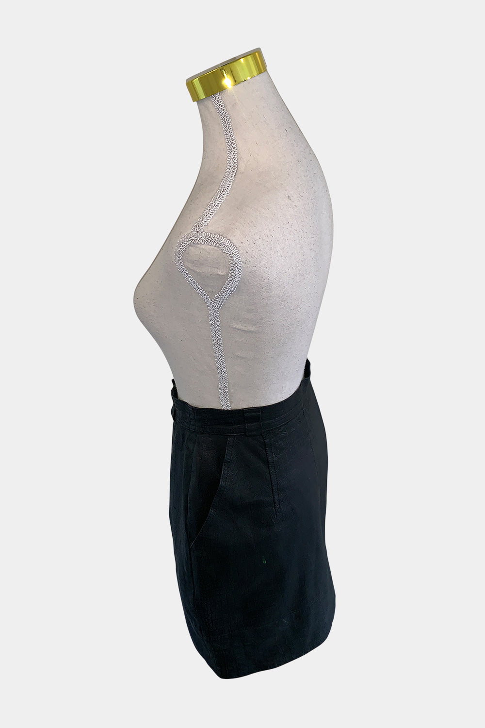 Echt Leder Black Skirt