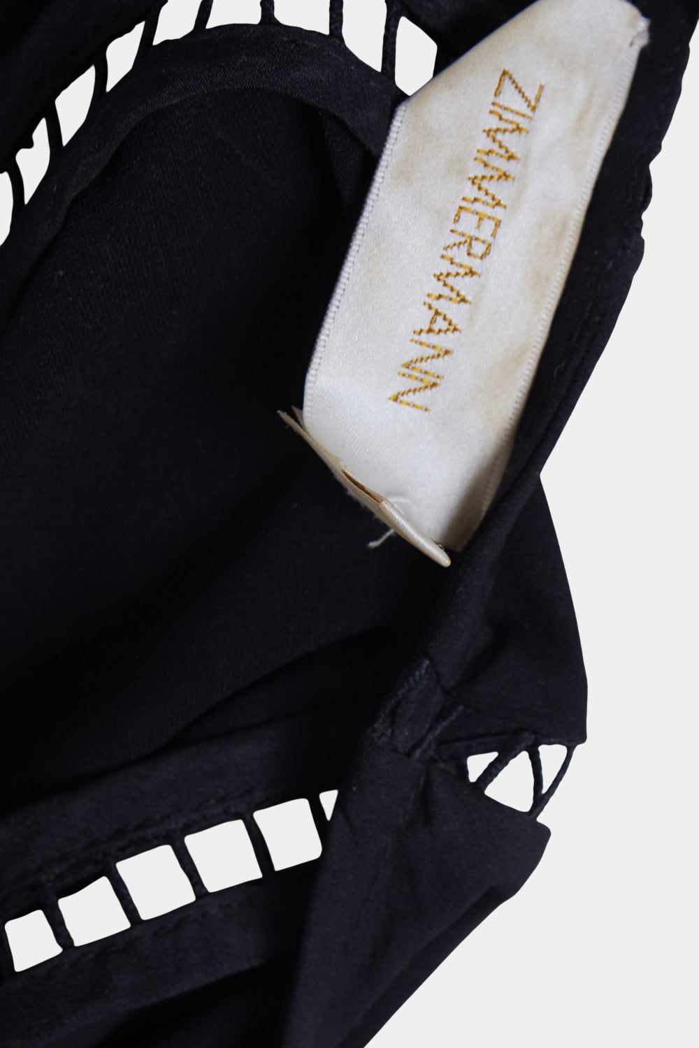 ZIMMEMANN Black Lace Detail Playsuit