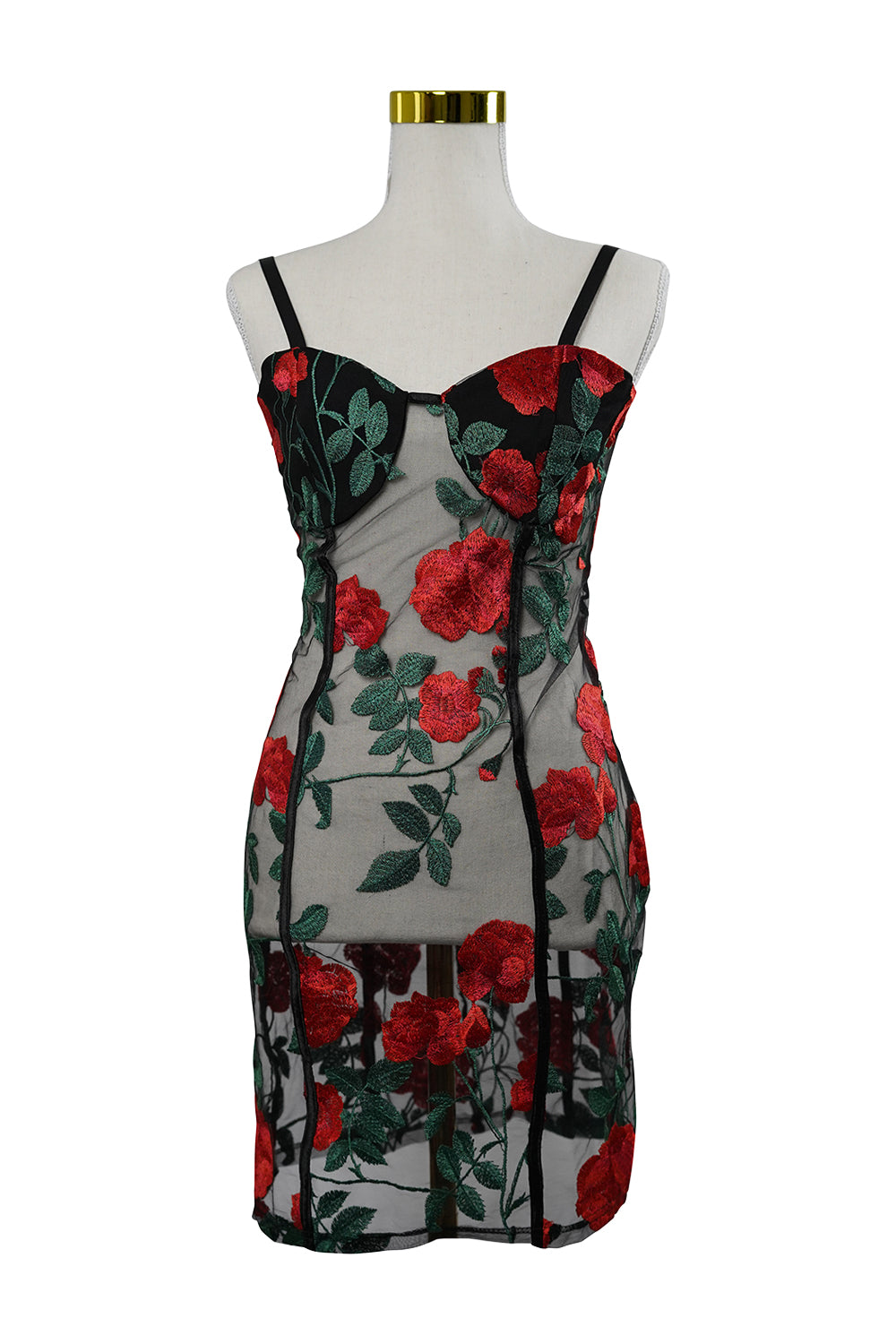 Jagger & Stone Black Floral Mini Dress
