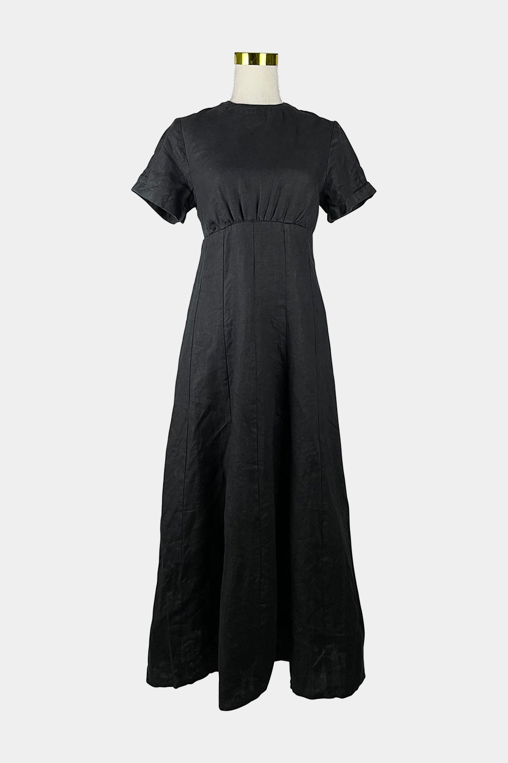 DISSH Black Linen Maxi Dress