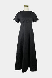 DISSH Black Linen Maxi Dress
