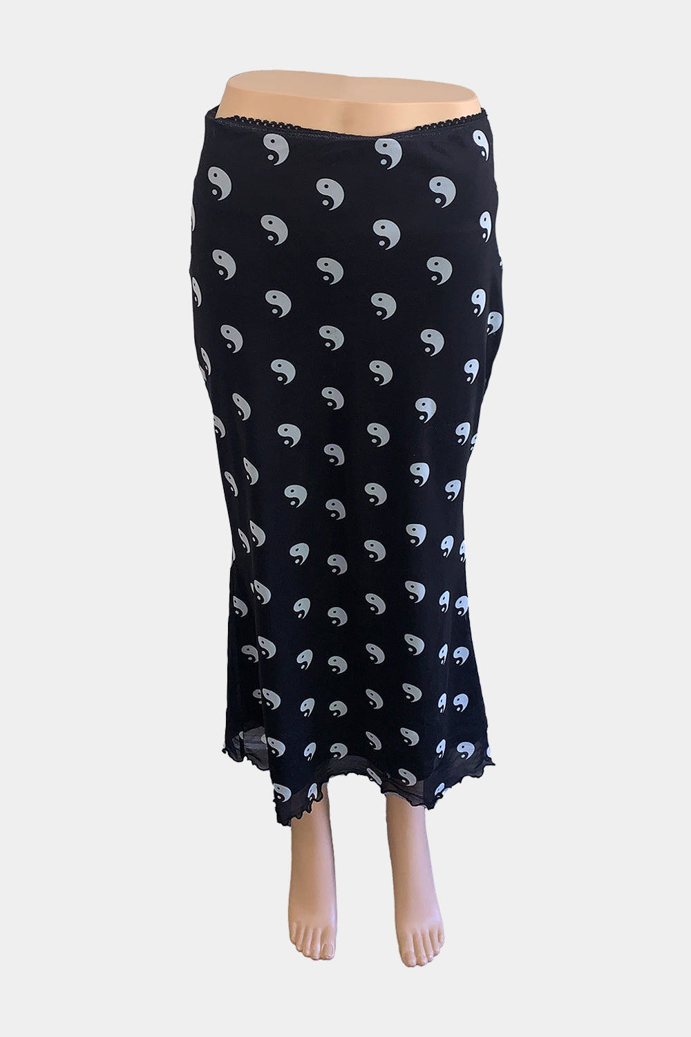 Neon Hart Black Skirt