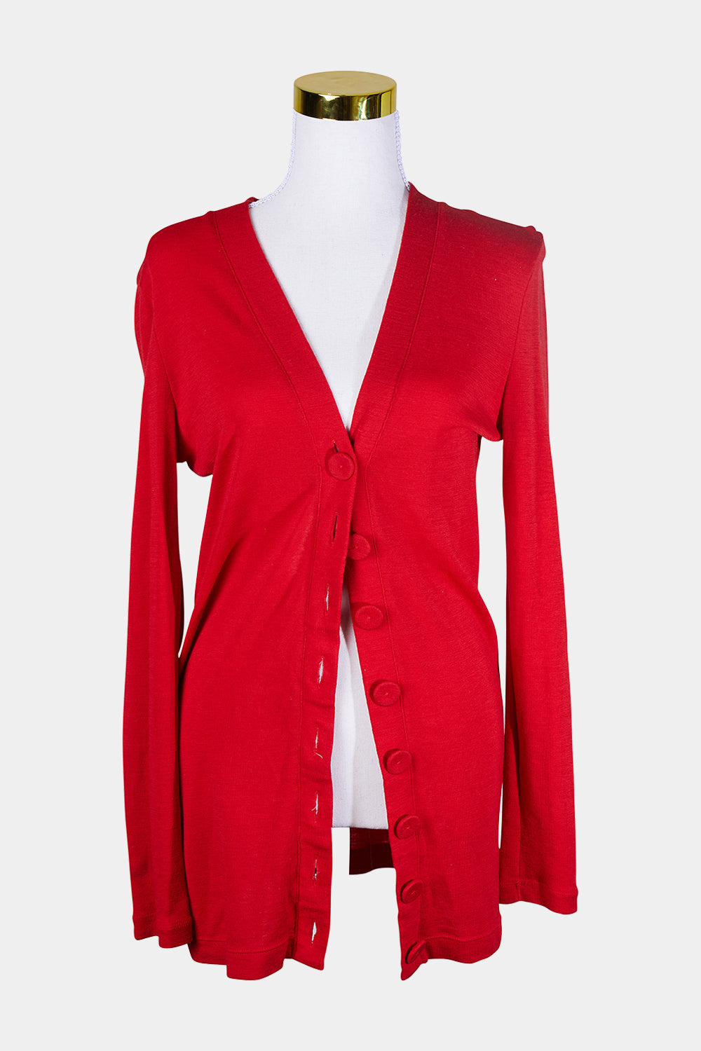 Country Road Red Long Cardigan