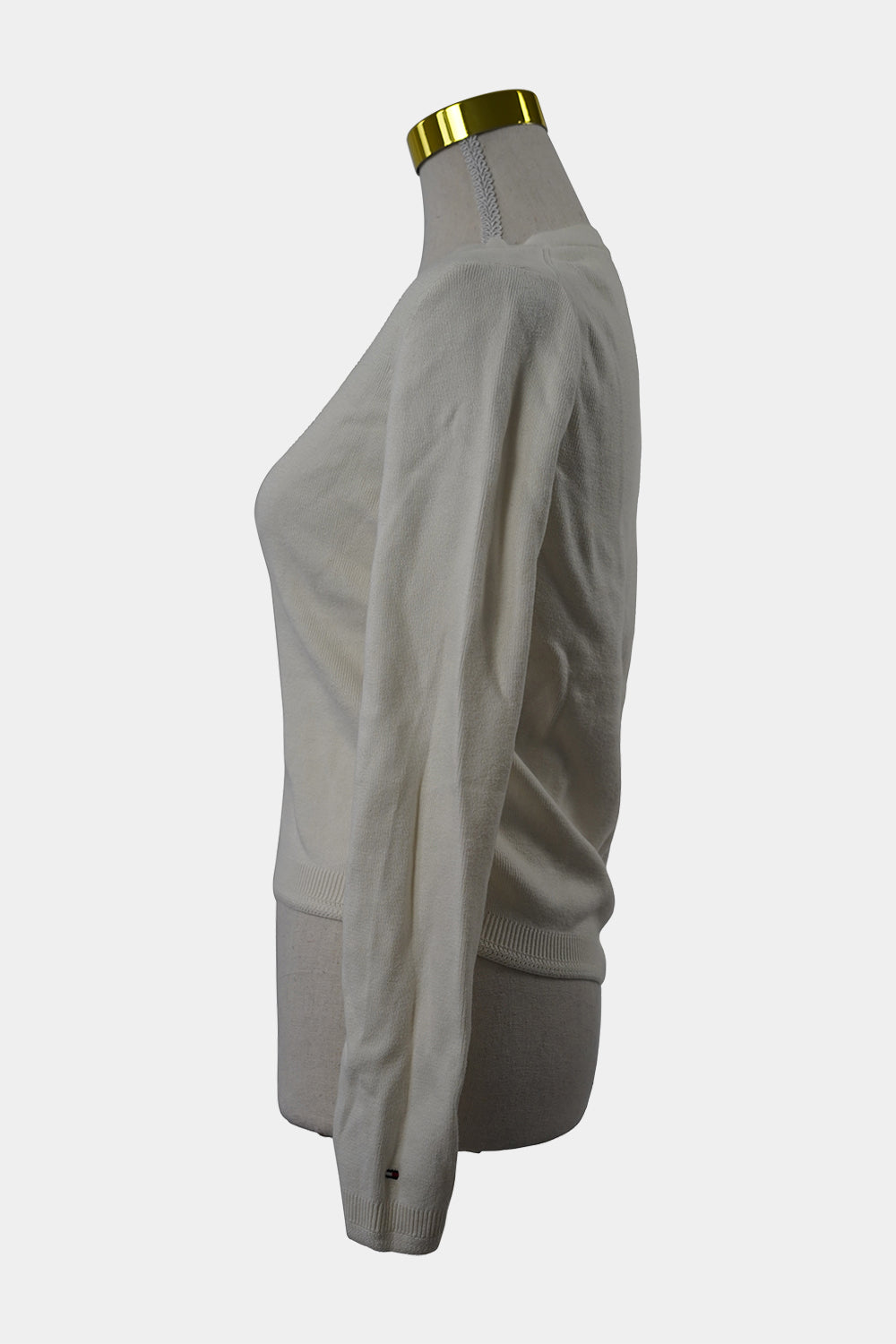Tommy Hilfiger White Knit Zip Jacket