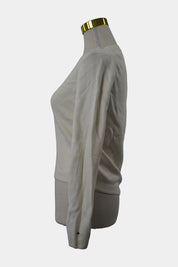 Tommy Hilfiger White Knit Zip Jacket