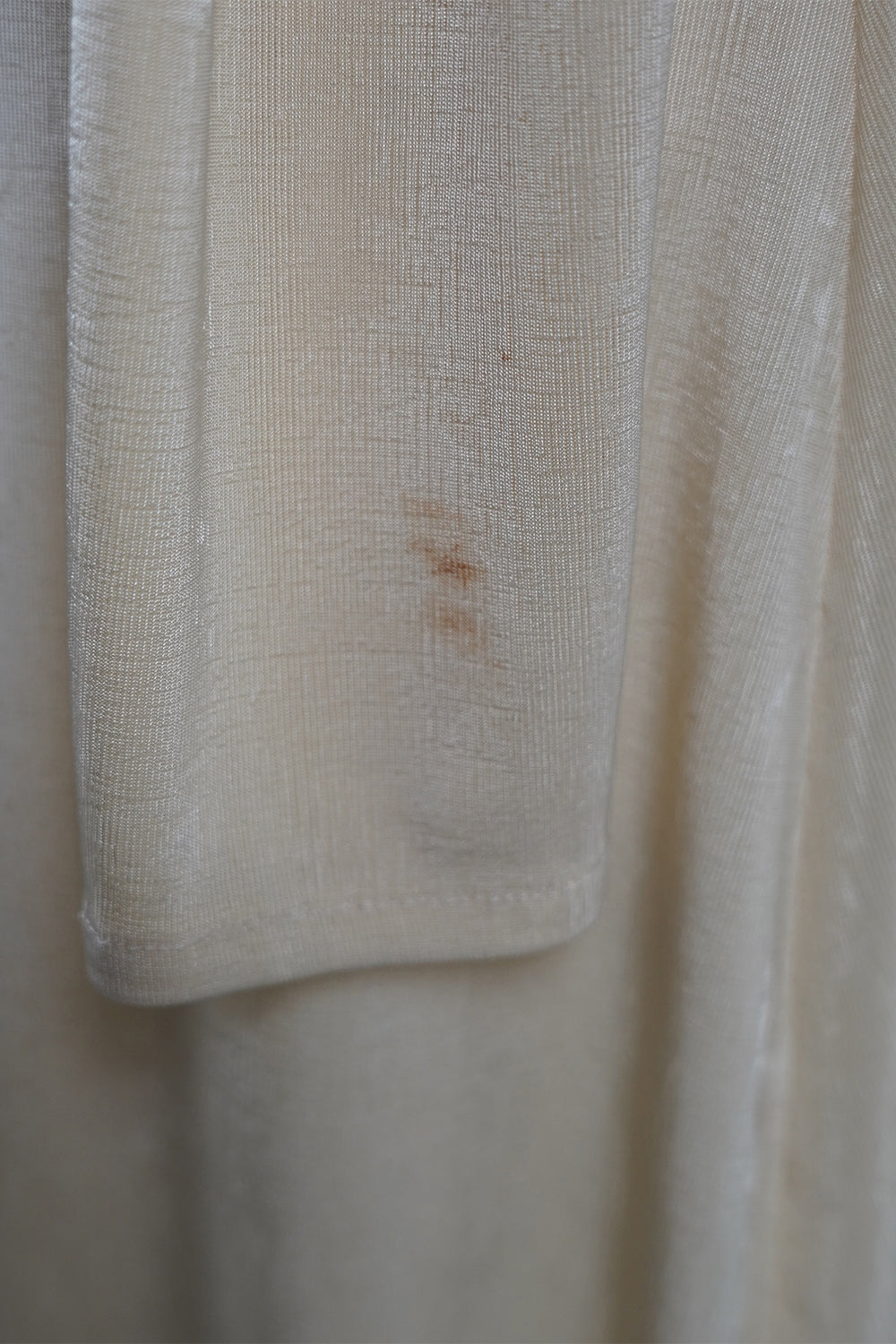 TERI Yellow Semi Sheer Long Sleeve Dress