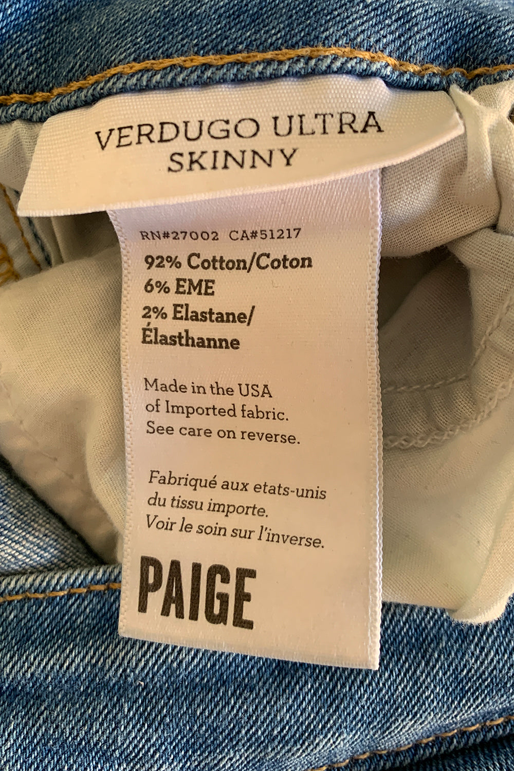 PAIGE Blue Jeans