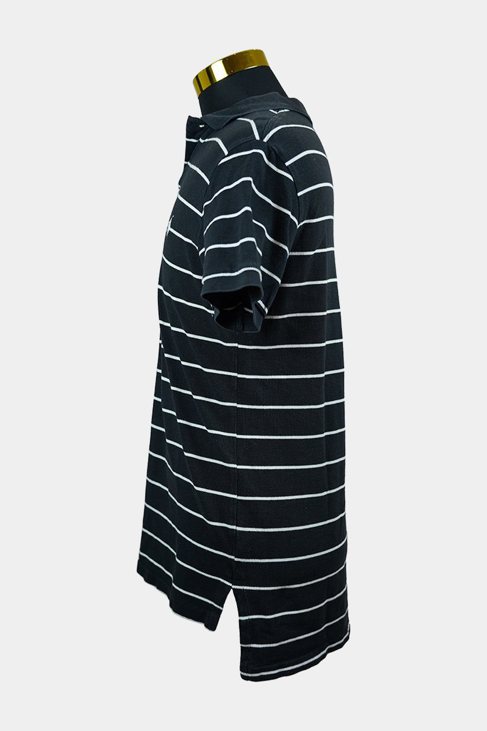 Ralph Lauren Black, White Striped Polo