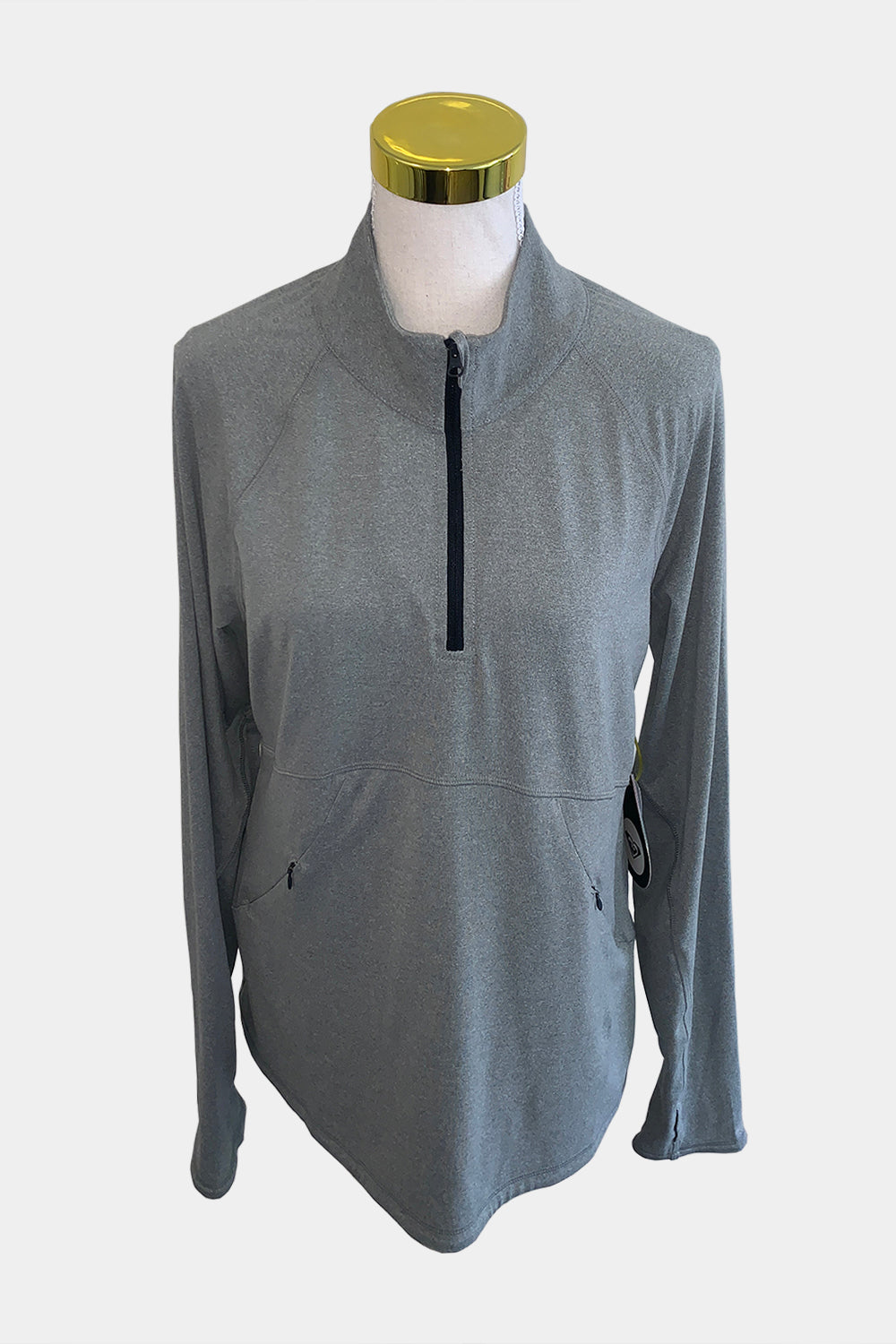 ROXY Grey Half Zip Top
