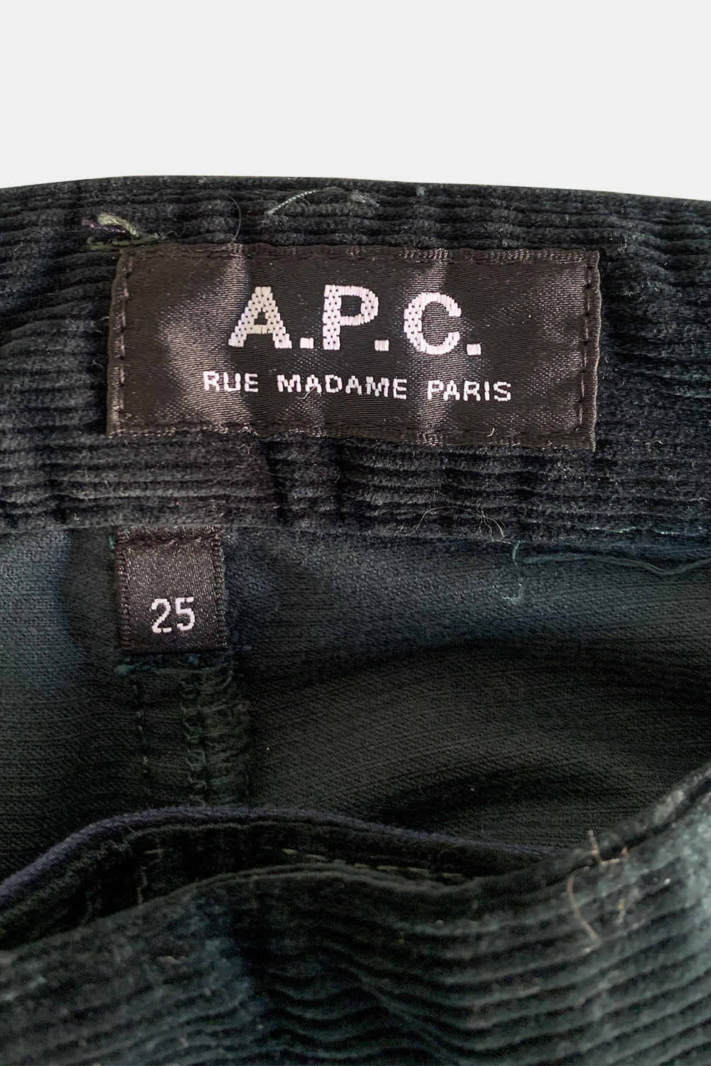 Apc Rue Madame Paris Green Trousers