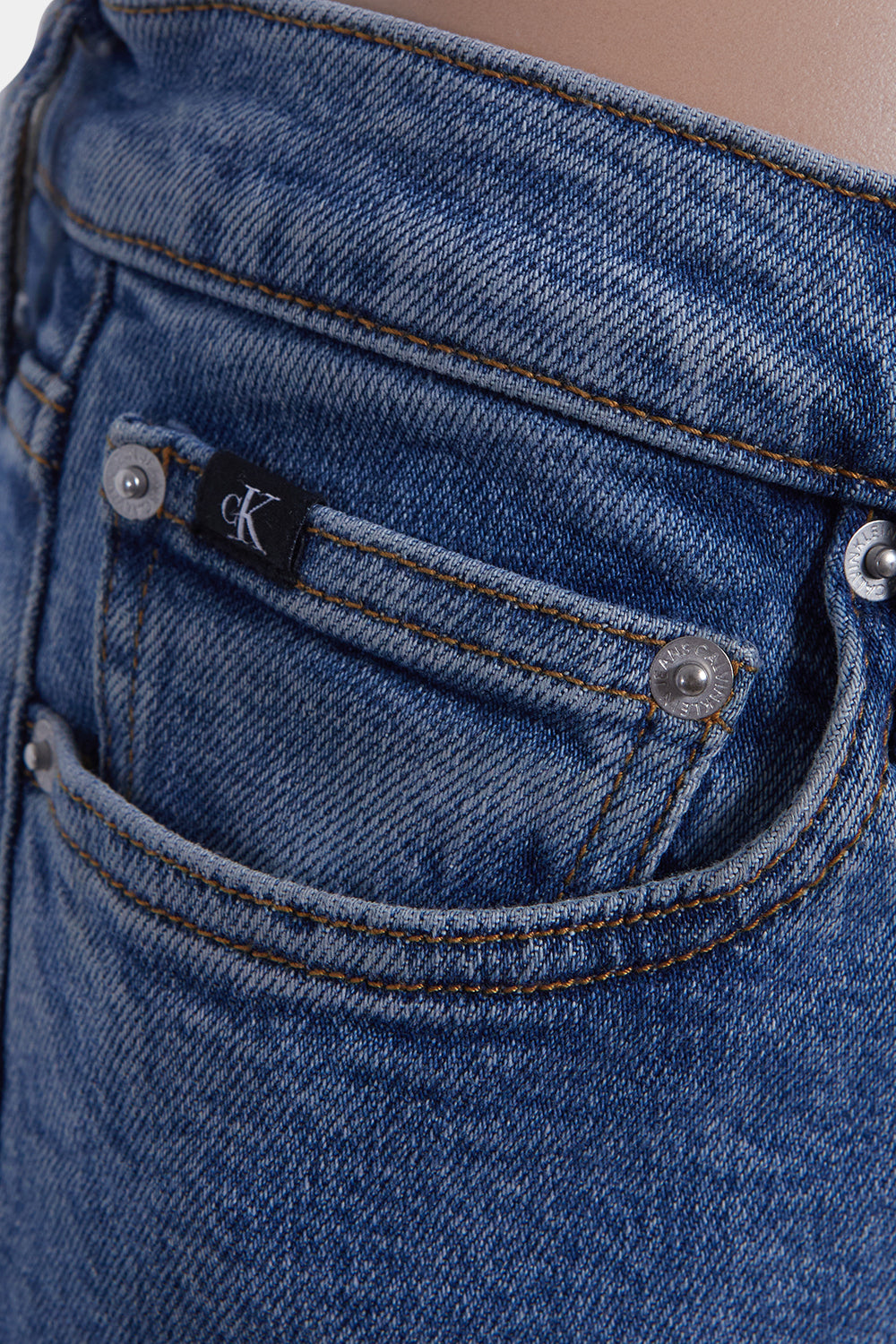 Calvin Klein Blue Straight Leg Jeans