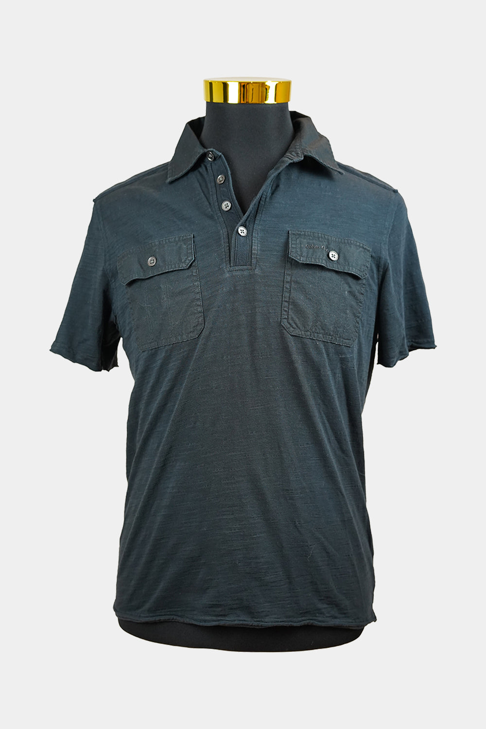 Calvin Klein Black Pocket Polo