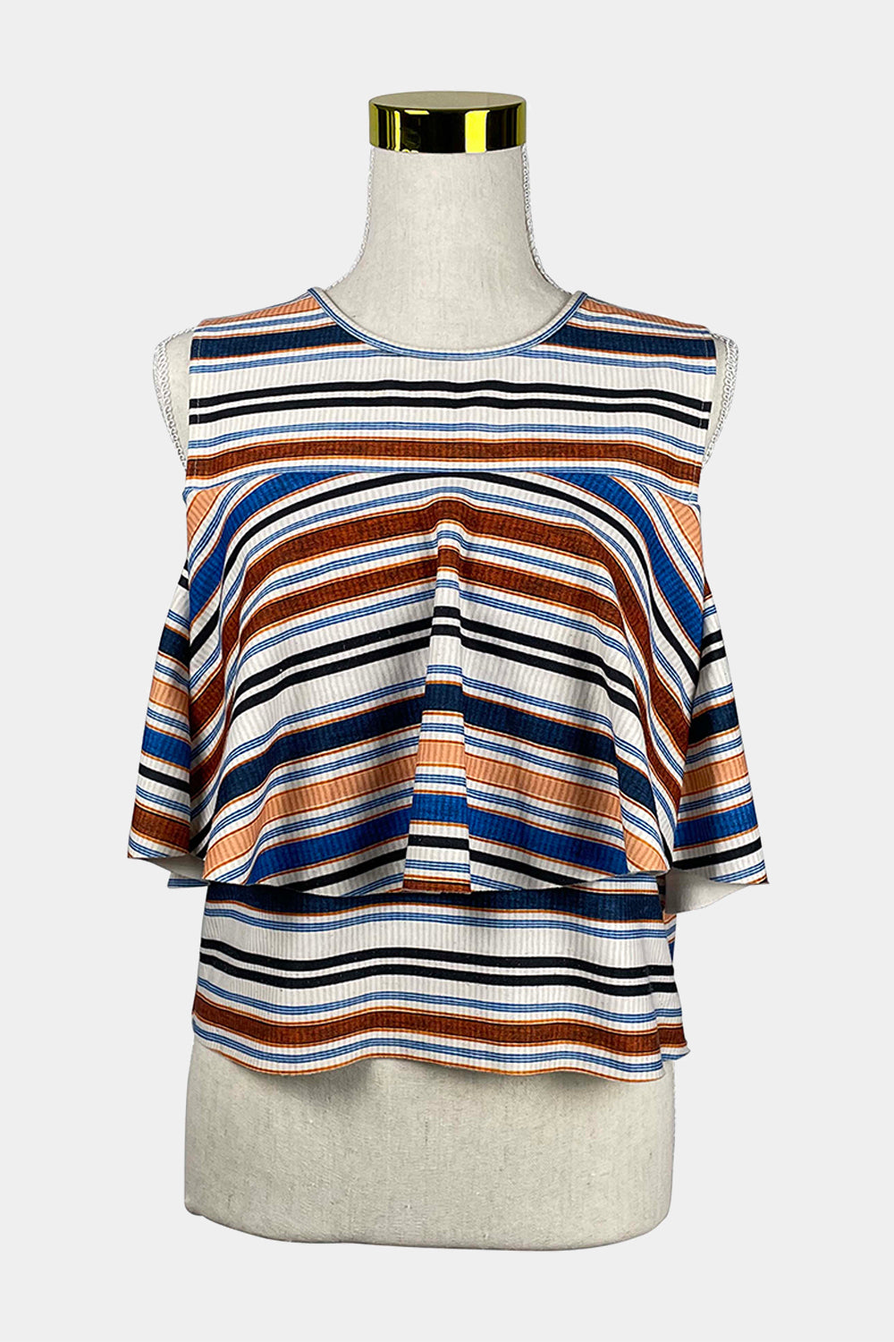 ZARA Multicoloured Stripe Crop Top