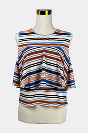 ZARA Multicoloured Stripe Crop Top