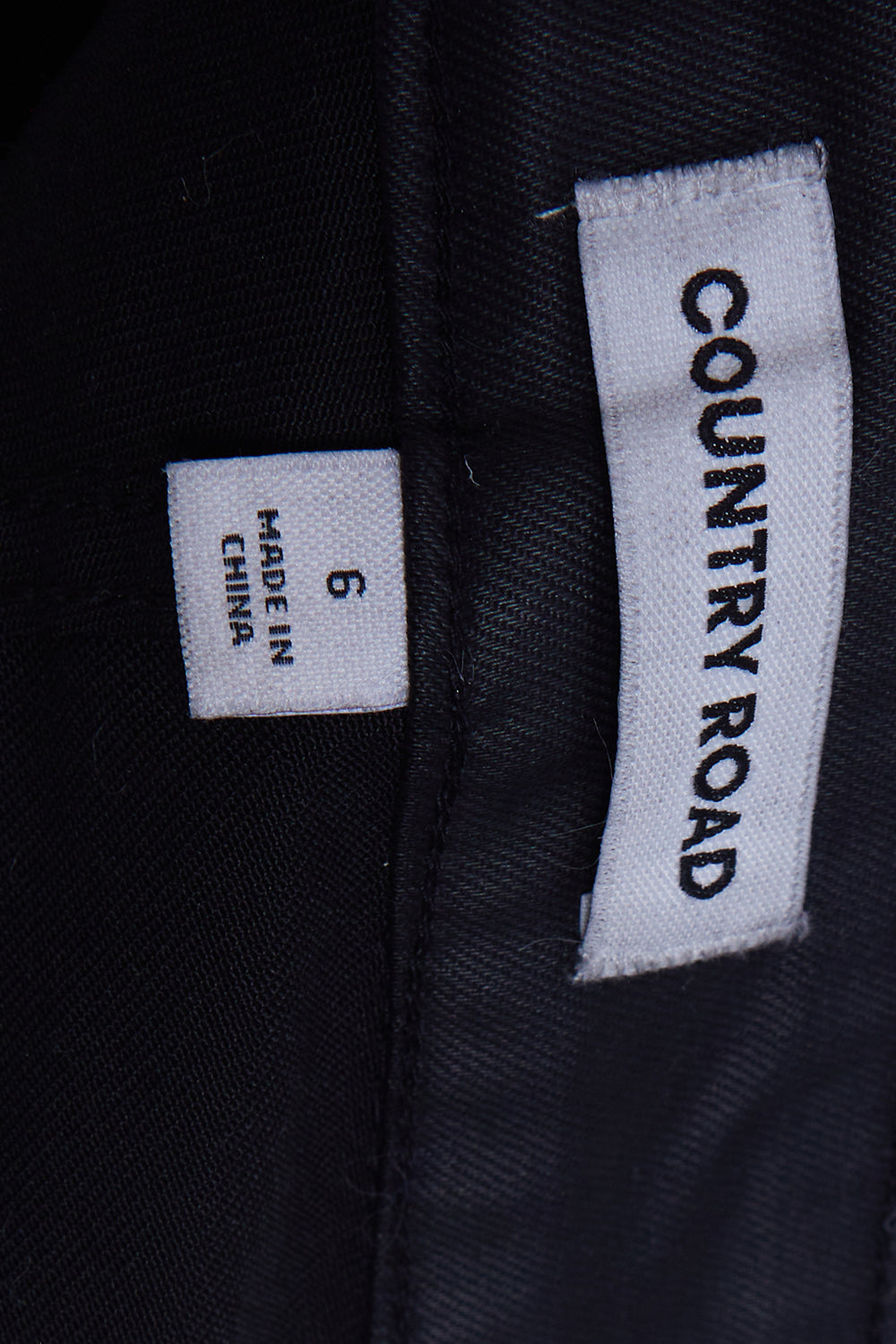 Country Road Black Coated Mid Rise Skinny Jeans