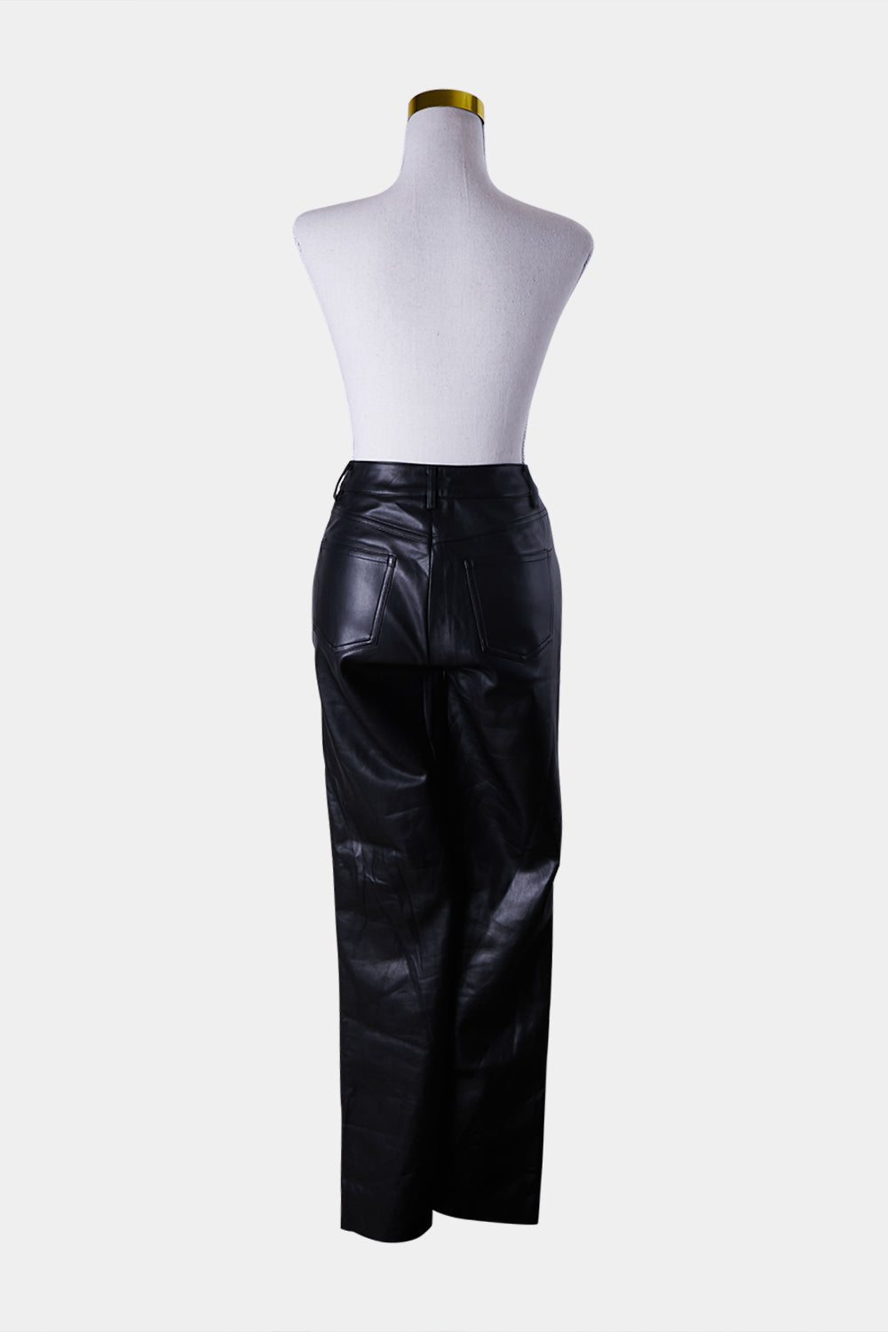 Tiger Mist Black PU Leather Pants