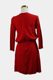 Friend Of Mine Red 3/4 Sleeve Mini Dress