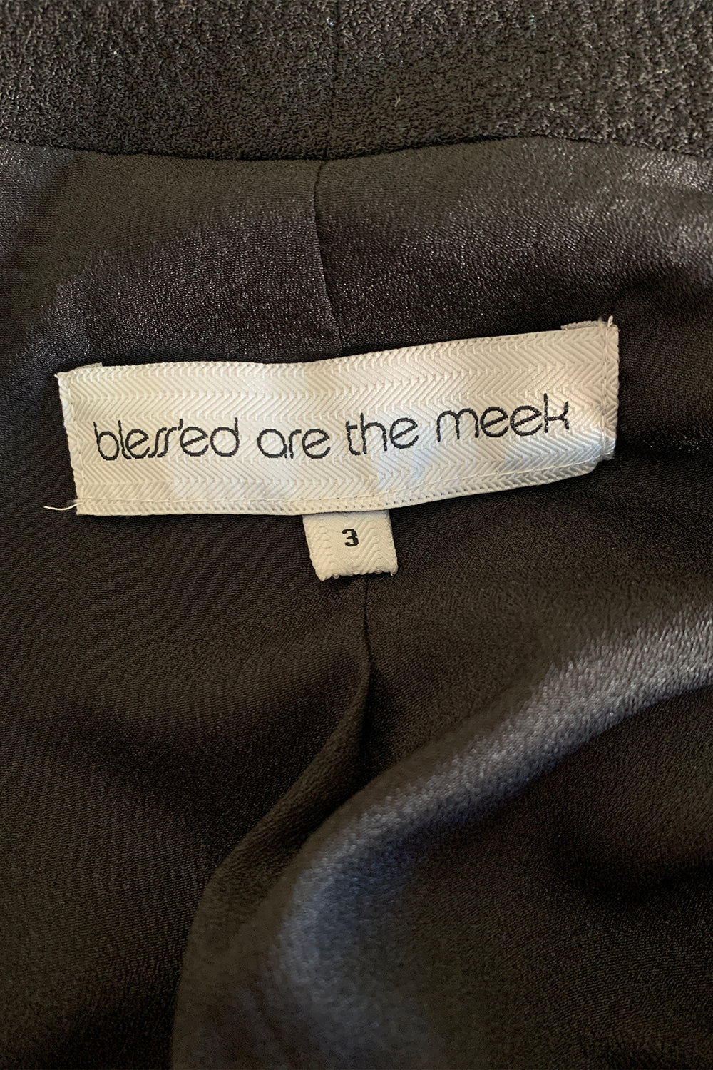 Blessed Are The Meek Black Jacket