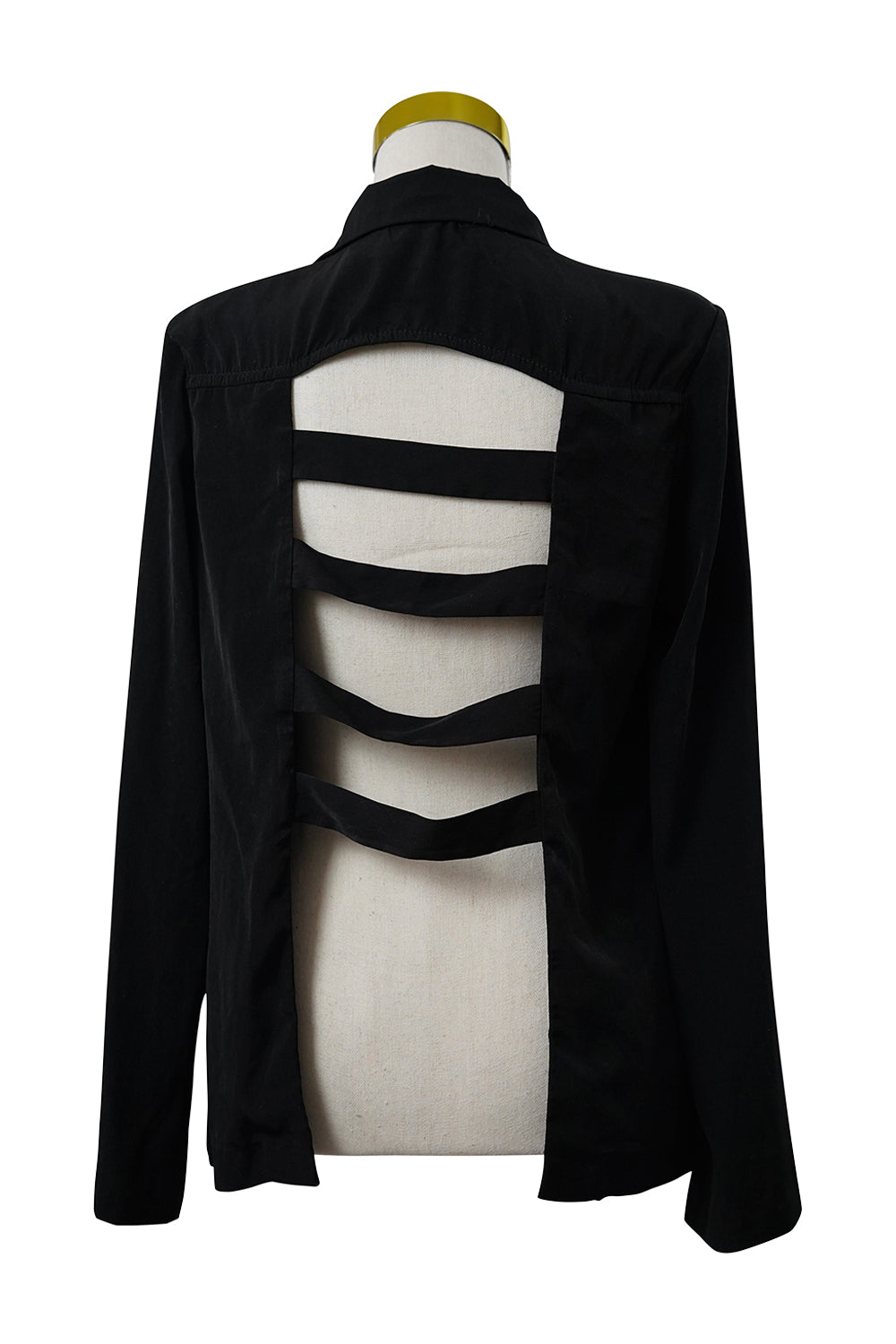 LUSH Black Cut Out Light Jacket