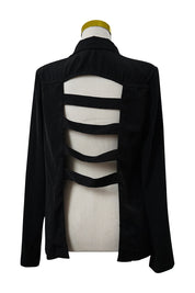 LUSH Black Cut Out Light Jacket