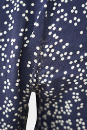Skin And Threads Navy Elasticated Pants