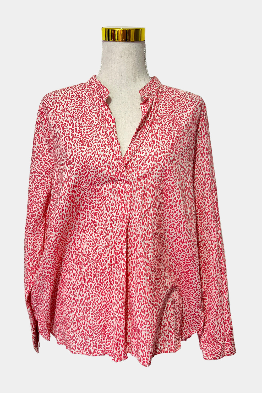 ZARA White and Pink Top