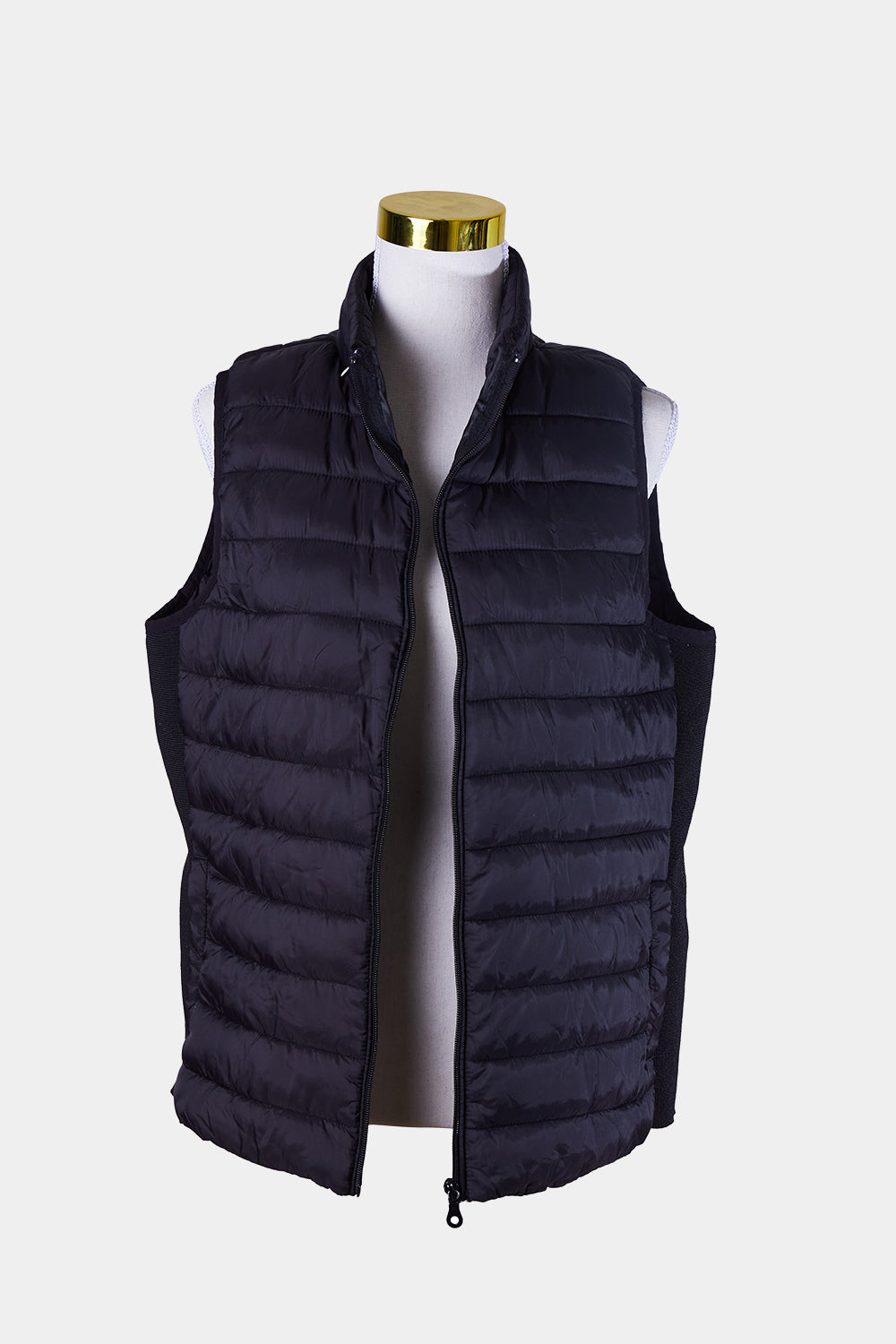 Suzanne Grey Black Light Puffer Vest