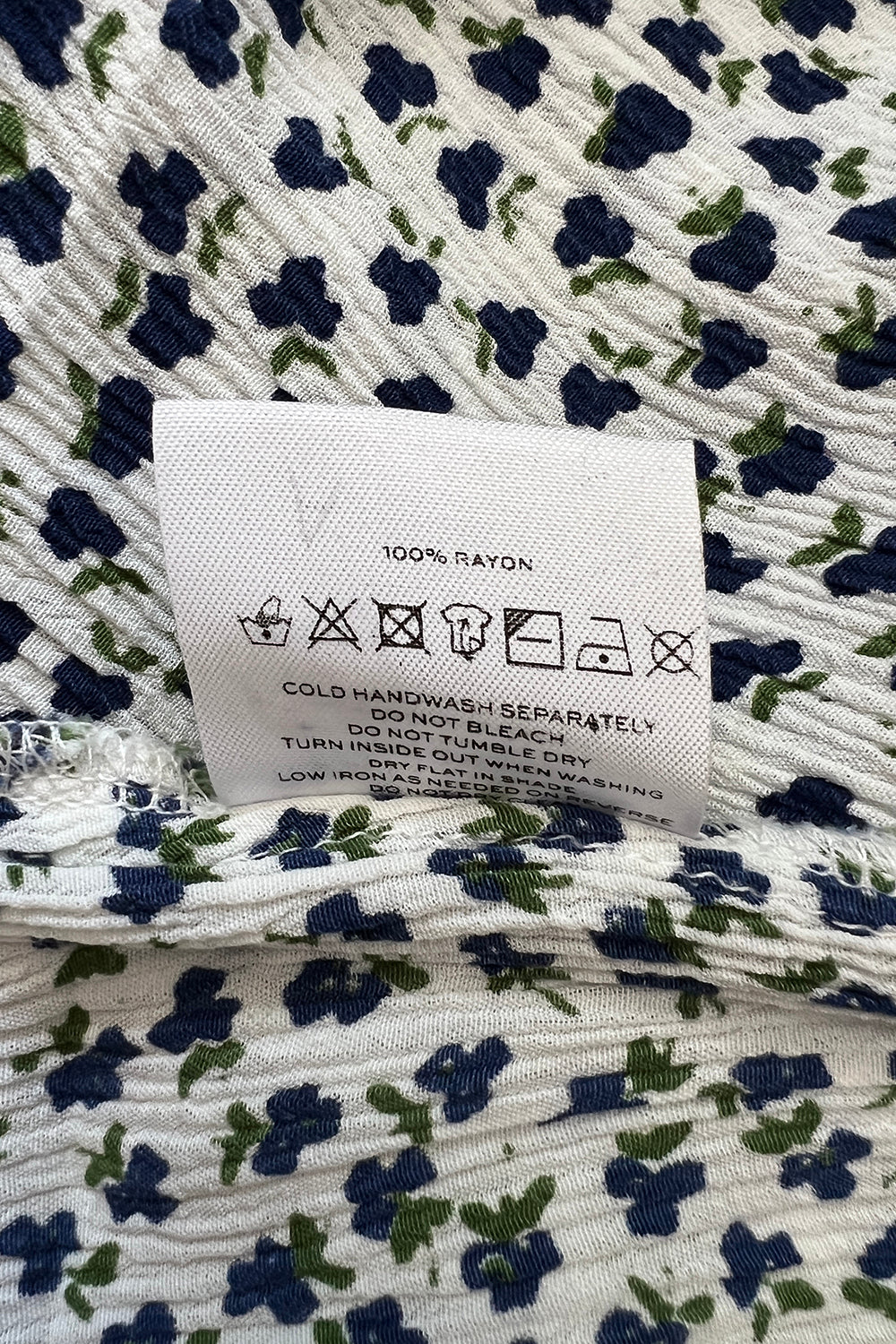 Faithfull The Brand White and Blue Dress