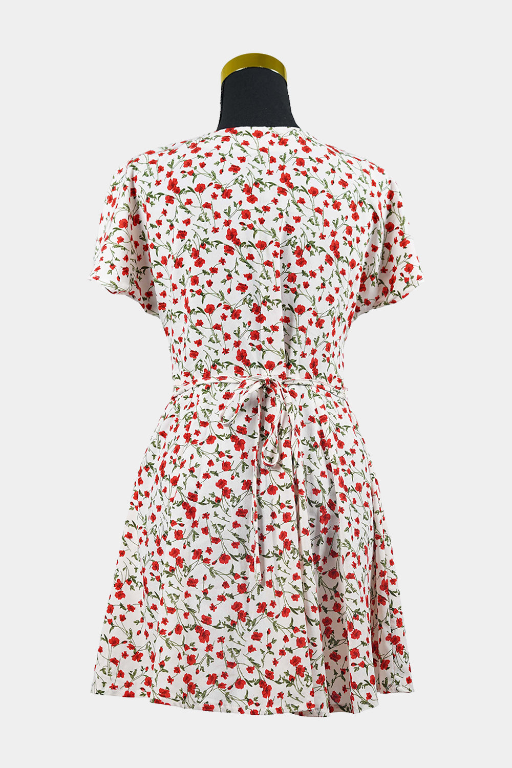 Alive Girl Pink, Red, Green Floral Mini Dress