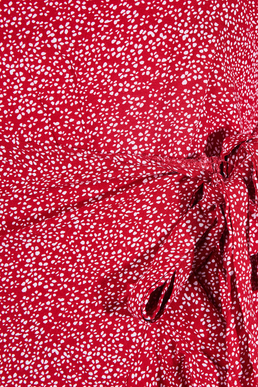 RUMOR Red Print Wrap Dress